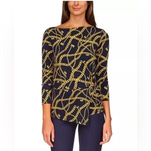 Michael Kors Women's Twist-Front Hardware Top